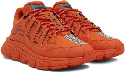 versace trigreca orange|Versace trigreca sneakers pink.